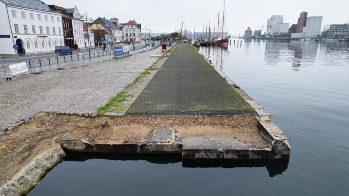 Wie es mit dem Arbeiten in der Kaikante in Flensburg Weitergehtht

