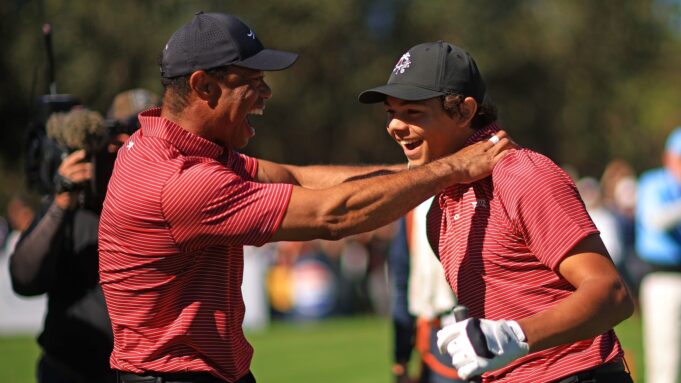 Der Sohn von Tiger Woods, Charlie

