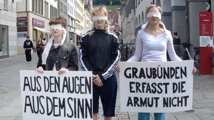 Die Juso Graubünden sterben in Versteckte Armut im Kanton Sichtbar Mache

