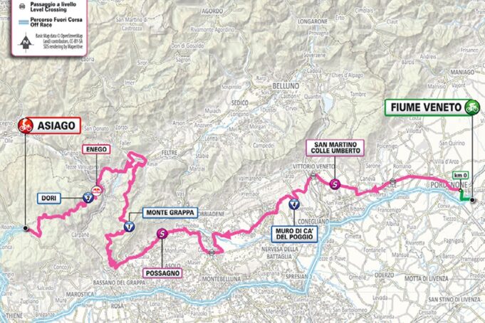 Giro d'Italia Phase 15 Vorschau: Die heutige Karte, Ranking und Weg zu Asiago

