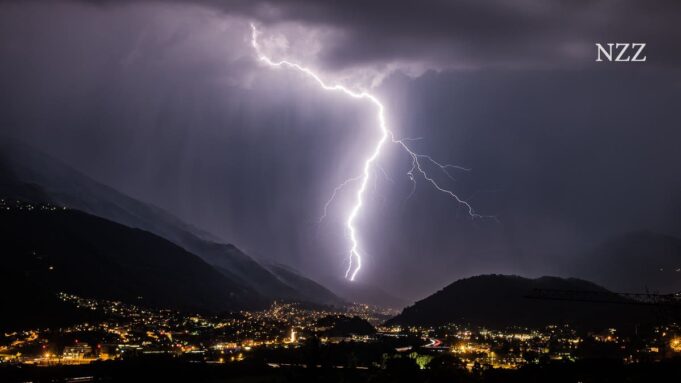 Im Appenzellerland und im Tessin Blitzte es Amhäufigsten

