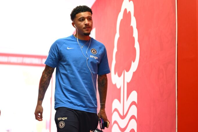 Nottingham Forest gegen Chelsea Szene: Jadon Sancho

