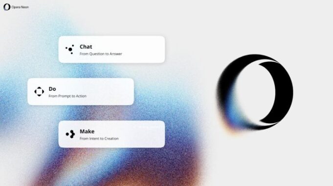 Opera entspannt sich in Dem Ki-Ki-Browser Neon Das Internet neu Denken

