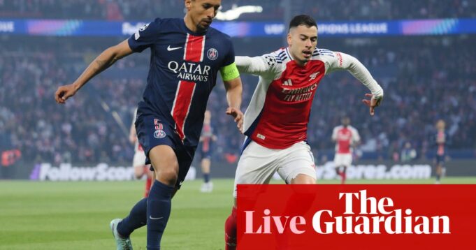 Paris Saint -Germain gegen Arsenal: Champions League -Halbfinale, Rückgang - Live -Sendung | Champions League

