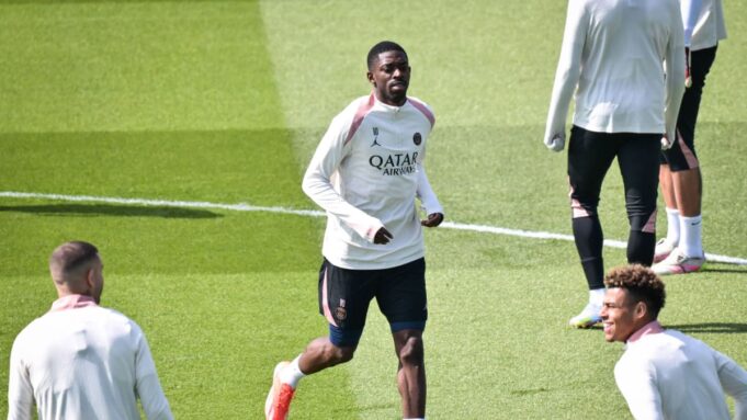 Psg-stürmer membelé nach zwangpause Daser Voll-Training

