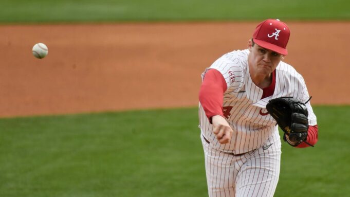 Alabama Baseball Pitcher Riley Quick erhält neue MLB -Entwurfsprojektion

