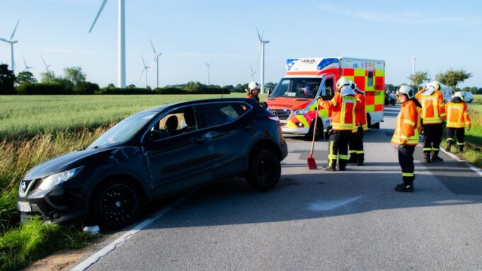 Auto Landet auf L231 Imstraßengraben

