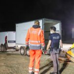 Baumaschinen-Diebstahl Fehlgeschlagen: Täterlassen Auto Stehen