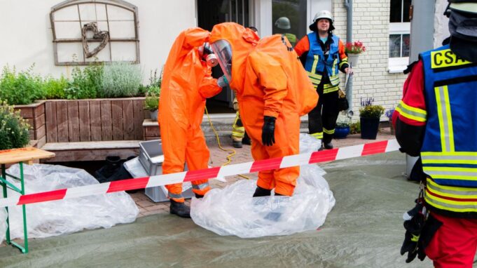 Chlorgas Tritt im Schwimmbad Eines Hotels AUS

