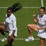 Coco GAUFF und Aryna Sabalenka finden im Center Stadium vor den Wimbledon -Meisterschaften statt
