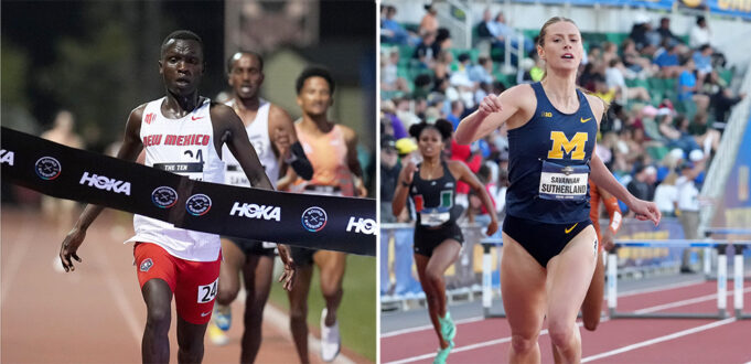 College -Athlet des Jahres - Ishmael Kipkurui und Savannah Sutherland

