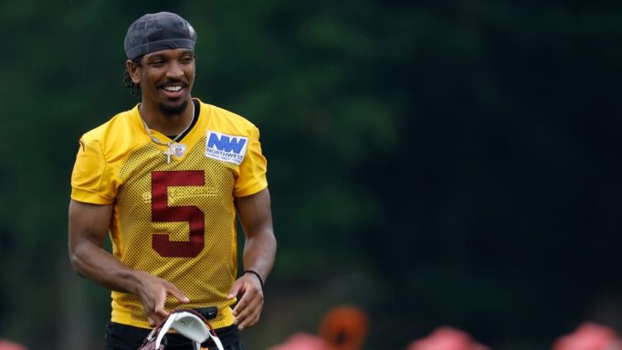Commander Jayden Daniels ist die höchste Kappe für QB im zweiten Jahr

