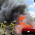 Corvette Brennt Beide Komplett AUS