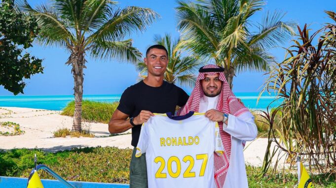 Cristiano Ronaldo Weingert von Saudi -Araber

