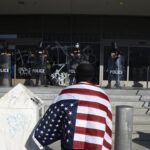 Los Angeles Verhängtaugangssperrefüre der Ninenstadt