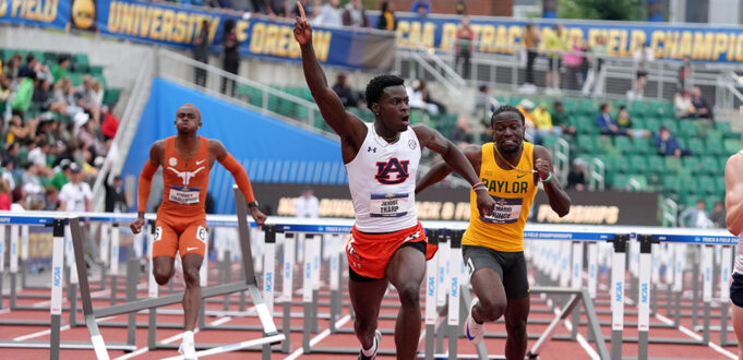 NCAA -Männer 110H - Soph Tharp zu Nr. 5 All -Time Collegian

