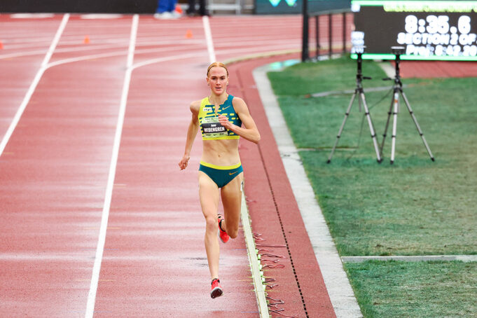 Nike National Girls - Hedengren 3K Records in vorbereiteten Songs

