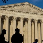 Oberstes Gerichtschmucktrichterverfügelgegen Trump-Erlassee ein