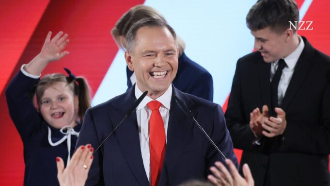 Präsendentenwahl von Pollen: Nationalkonservative Nawrocki Knapp Vororn

