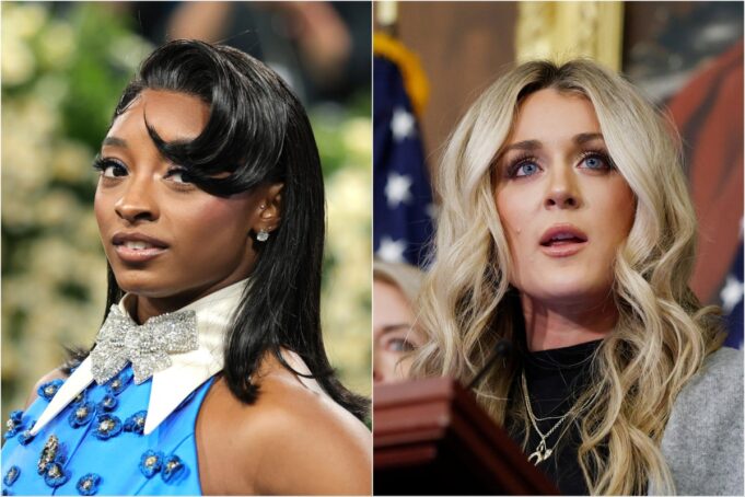 Simone Biles explodiert 'Real Disease' Riley Gaines

