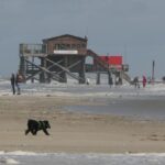 Sturmtief Ziehtügberdie Nordsee & Den Strand in St. Peterording