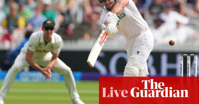 Südafrika gegen Australien: Weltprüfungsmeister Final Cricket, Tag 2 - Live | Weltprüfungsmeister


