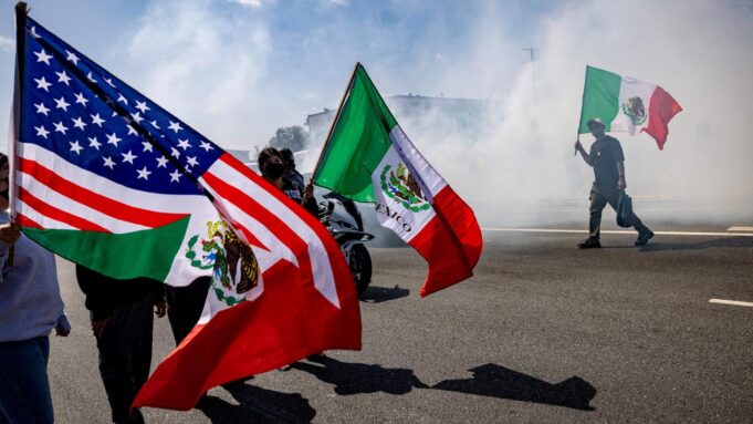 US-Präidenttrump Schickt Die Nationalgarde nach Los Angeles

