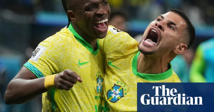 Vinícius bucht Brasiliens Platz bei der Weltmeisterschaft, während Ancelotti mit vier Streikenden spielt | Weltmeisterschaft 2026 Qualifikation

