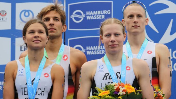 Deutsche Triathlet Wm-Bronze im Staffel von Hamburg

