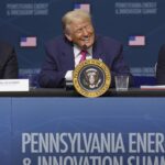 Donald Trumpdévoiledes Investitionen gießen den Aimementer L'Ia enélectricité