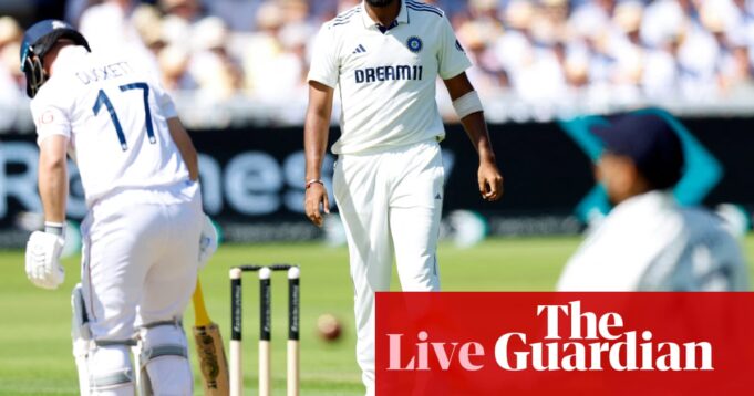 England gegen Indien: Dritter Männer -Cricket -Test, Tag 1 - Live | England gegen Indien 2025

