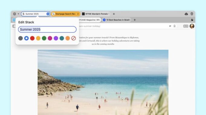 Vivaldi 7.5 Update mit Farbige Tab Stapel und Crashfirma

